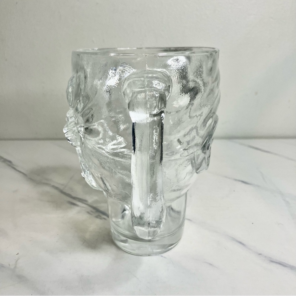 Luminarc Treasure Island Clear Glass Skull Mug - Picture 3 of 7
